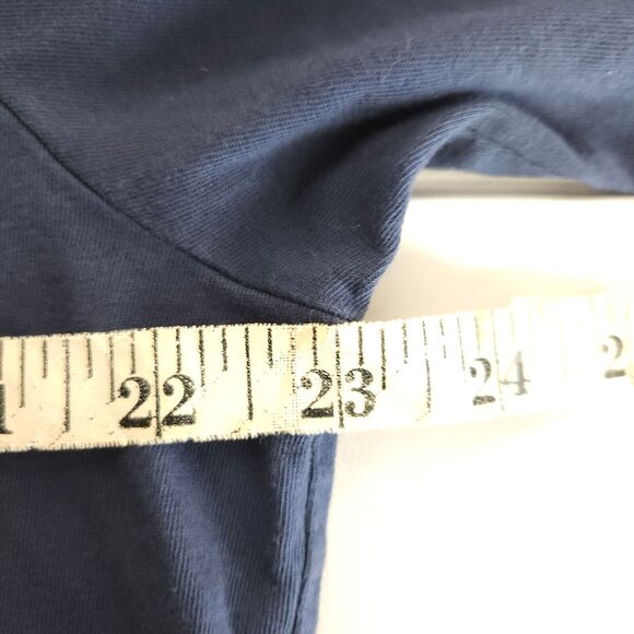 Left Coast Tee Mens XL Greyish Blue Long Sleeve Cotton Polo Shirt Peru - Picture 5 of 7